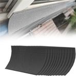 Pencere için Kendinden Yapışkanlı Kauçuk Yağmur Deflektörü, Genişlik 14/18/22,5 İnç, 12 Parçalı Paket, Pencere Pervazları ve Kapılar için Su Geçirmez Bariyer, Sızıntıyı Önler