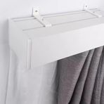 Pencere Perdesi Perdelik Kutusu Perde Direği Pencere Perde Kutusu Çift Parça Duvar Montajı, Yatak Odası için Perde Valance Pelet, Metal Oda Bölücü Çerçeve, Perde Ray Korniş Panoları, 1m ila 7m (3m