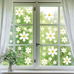 Pencere resimleri, ilkbahar, kendinden yapışkanlı, çiçek dekorasyonu, 6 yaprak, pencere çıkartması, ilkbahar, çift taraflı pencere çıkartması, çocuk odası, banyo, pencere dekorasyonu için (Stil C)