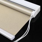 Pencere ve Kapı için Stor Perde Kolay Uyum Gün Işığı UV Koruma Gölgeleri Yarı Saydam veya Karartma Vizyonlu Bej Polyester Kumaş Kolay Kurulum