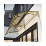 Pencere ve kapılar için tente, polikarbonat tente, kullanıcı montajı için alüminyum tutucu, kapı ve pencere için salıncak tente, bahçe kulübesi, sundurma, veranda (150 x 300 cm