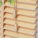 Pencereler için Doğal Ahşap Panjur, 50 mm Çıta Tonları, İç Mekan Kullanımı için Karartma Stor Perdeleri, Isı Yalıtımı, 50-110 cm Genişliklerde Mevcuttur, Boyut 90x175cm/35.5x69in