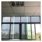 Pencereler için Tek Yönlü Ayna Stor Perde Yansıtıcı Yalıtım Panjurları Güneş Engelleme Ev Ofis Tekne için Şeffaf Perde Siyah 158 x 260 cm (62,2" x 102,4")