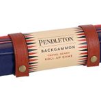 Pendleton Serape Pattern Backgammon: Travel-Ready Roll-Up Game