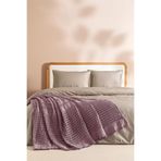 Penelope Belinda Serisi%100 Pamuk Dokuma Yatak Örtüsü 240x250 cm Mürdüm, Çift Kişilik, Nefes Alabilir, Dayanıklı, 4 Mevsim Kullanım, Şık ve Minimal Tasarım