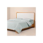 Penelope Pure Serisi 240x220 cm Mavi Pamuk Percale Nevresim Seti