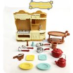 Pengfu Shop 16B Tarzı Orman Aile Dollhouse Mobilya Oyuncaklar Mutfak Banyo Yatak Odası Tatlı Sepeti Chirldren Için Gazetelik Critters Aksesuarları (Yurt Dışından) - Renkli