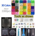 Pengfu Shop 30 Renk Stili Dolum Hama Boncuk Bulmaca Aquabeads Dıy Su Püskürtme Boncuk Seti Top Oyunları 3D El Yapımı Sihirli Oyuncaklar Kızlar Için Erkek Çocuk (Yurt Dışından)