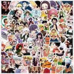 Pengfu Shop 50 Adet Karışık C Stili Karışık Anime Çıkartmalar Jujutsu Kaisen Titan Demon Slayer Sticker Laptop Bavul Buzdolabı Graffiti Çıkartmaları Oyuncaklar Için Saldırı (Yurt Dışından)
