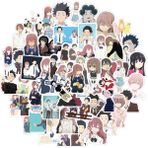 Pengfu Shop A-50 Adet Tarzı Pcs Şekli Sesli Etiket Anime A Silent Voice Stickers For Laptop Gitar Bagaj Buzdolabı Kaykay Çıkartması Klasik Oyuncak (Yurt Dışından)