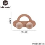 Pengfu Shop Araba 4 Tarzı Ahşap Oyuncak Araba Şekli Organik Kayın Bebekler Için Diş Kaşıyıcı Çocuklar Zeka Oyunu Oyuncaklar El Yapımı El Sanatları Noel Hediyesi Bilişsel Bebekler Oyuncaklar (Yurt Dışından)