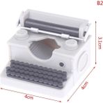 Pengfu Shop B2 Stili Yeni Sıcak！ Simülasyon Eski Daktilo Dollhouse Minyatür 1:12 Ölçekli Peri Bebek Ev Yaşamı Sahne Mobilya Oyuncaklar (Yurt Dışından) - Renkli