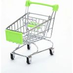 Pengfu Shop Bebek Pretend Oyuncak Süpermarket El Arabası Paspas Sepeti Masaüstü Dekorasyon Depolama Oyuncak Hediye Dollhouse Mobilya Aksesuarları (Yurt Dışından) - Renkli