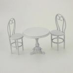 Pengfu Shop Beyaz Stil Mini Metal Yemek Masası Sandalye Seti Simülasyon Mobilya Model Oyuncaklar Bebek Evi Decoratio Dollhouse Minyatür Aksesuarları Için (Yurt Dışından) - Renkli