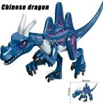 Pengfu Shop Çin Ejderhası Stili Jurassic World 2 Yapı Taşları Dinozorlar Figürler Tuğlalar Tyrannosaurus Indominus I-Rex Araya Çocuk Oyuncakları Noel (Yurt Dışından)