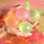 Pengfu Shop Çocuk Dolum Su Bombaları Balon ile Lastik Bantlar ile Hızlı Kolay Doldurma Aracı Dolum Suyu Yaz Plaj Oyuncakları (Yurt Dışından) - Standart - Renkli