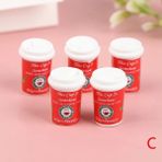 Pengfu Shop Çok Renkli Stil 1:12 Evcilik Minyatür Kahve Makinesi Mutfak Ekmek Makinesi Sıkacağı Cezve Noel Kahve Fincanı Içecek Mutfak Elektrikli Model (Yurt Dışından)
