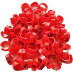 Pengfu Shop Kırmızı Stil Iç Çap 8mm Güvercin Bacak Bantları Kümes Hayvanları Güvercin Kuş Papağan Klip Yüzükler Bant Ayak Halkası Güvercin Malzemeleri Kuş Aletleri (Yurt Dışından) - Renkli
