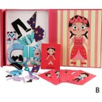 Pengfu Shop Kız Tarzı Çocuk Oyuncakları Manyetik Bulmacalar Montessori Materyalleri Mıknatıslar Bulmacalar Kitaplar Çocuklar Için Eğitici Oyuncaklar Manyetik Tuğlalar Öğrenme H7P0 (Yurt Dışından)