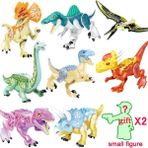 Pengfu Shop Küçük 8 C Stili 2021 Jurassic Dinozor Figürü Yapı Taşı Oyuncak Dino T-Rex Indoraptor Tyrannosaurus Rex Jiroskop Animal World Park Modeli Tuğla (Yurt Dışından)