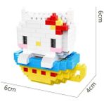 Pengfu Shop NO.2102 Stili Kutu Yok Hc Sihirli Bloklar Karikatür Kedi Mini Tuğla Melodyy Mikro Fincan Anime Yapı Oyuncak Juguetes Müzayede Modeli Oyuncak Çocuklar Hediyeler Kız Mevcut (Yurt Dışından)