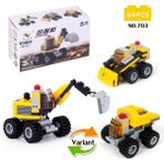 Pengfu Shop NO.703 Stili Orijinal Mini Ulaşım Monte Modelleri Blokları Araba Uyumlu Küçük Yapı Taşı Şehir Polis Uçak Tuğla Oyuncaklar Çocuk Hediye (Yurt Dışından)