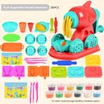 Pengfu Shop Noddles 38 Adet Tarzı Çocuklar Renkli Kil Erişte Makinesi Dondurma Dıy Simülasyon Oyun Evi Oyuncak Seti Hamuru Kalıp Aracı Üretim Oyuncaklar (Yurt Dışından)
