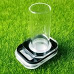 Pengfu Shop Siyah Stil Mini Karınca Besleyici Test Tüpü Su Kulesi Küçük Pet Sürüngen Tiryakisi 4.4x3.3x5.5cm (Yurt Dışından)