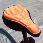 Pengfu Shop Turuncu Tarzı Mtb Bisiklet 3D Sele Kılıfı Kalın Nefes Süper Yumuşak Bisiklet Selesi Minderi Silikon Sünger Jel Bisiklet Koltuğu Bisiklet Aksesuarları (Yurt Dışından)
