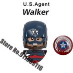 Pengfu Shop X1704 Stili Süper Kahraman Tva Loki Yapı Taşları Tuğla Demir Adam Örümcek Adam Hulk Thor Kaptan Amerika Kara Dul Vizyon Falcon Deadpool Oyuncaklar (Yurt Dışından)