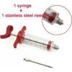Pengfushop4 1 Ipucu Stili 5 Paslanmaz Çelik Iğneler Baharat Şırınga Seti Barbekü Et Lezzet Enjektör Kithen Pişirme Sosu Marine Şırınga Aksesuarları (Yurt Dışından) - Et ve Kümes Hayvanları Araçları - Renkli