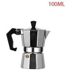 Pengfushop4 100ML Tarzı Alüminyum Kahve Makinesi Dayanıklı Mocha Su Isıtıcısı Avrupa Tarzı Moka Cezve ml Mocha Espresso Percolator Kahve Gereçleri (Yurt Dışından) - Kahve Eşyaları