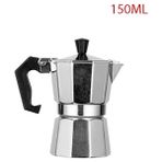 Pengfushop4 150ML Tarzı Alüminyum Kahve Makinesi Dayanıklı Mocha Su Isıtıcısı Avrupa Tarzı Moka Cezve ml Mocha Espresso Percolator Kahve Gereçleri (Yurt Dışından) - Kahve Eşyaları