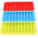 Pengfushop4 1pc Renk Rastgele Stil Yeniden Kullanılabilir Silindir 10 Silikon Buz Küpü Tepsi Kalıbı Dondurma Buz Kalıbı Su Şişesi Pudingi Jöle Çikolatalı Kurabiye Kalıp Üreticisi (Yurt Dışından) - Dondurma Aracı - Renkli
