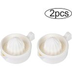 Pengfushop4 2 Adet Beyaz Stil Mutfak Manuel Taşınabilir Narenciye Sıkacağı Plastik Limon Sıkacağı Meyve Aracı Mini Blender Portakal Sıkacağı Makinesi Mutfak Aksesuarları (Yurt Dışından) - Manuel kıyma makinesi - Renkli