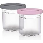Pengfushop4 2 Adet Tarzı Dondurma Pint Fincan Ninja NC299AM Serisi Yeniden Kullanılabilir Buz Yoğurt Konteyner Depolama Kavanoz Sızdırmazlık Kapaklı (Yurt Dışından) - Dondurma Aracı