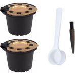 Pengfushop4 2 Adet Tarzı Icafilareusable Nespresso Gold Için Nespresso Kahve Kapsülleri Için (2'li Paket) | Essenza, Inissia ile Uyumlu (Yurt Dışından) - Kahve Eşyaları