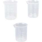 Pengfushop4 3 Adet Tarzı Et Plastik Ölçme Kabı Laboratuvar Çalışma Deneyi Sayısal Dereceli Ölçüm Jigger Sürahi (Yurt Dışından) - Renkli