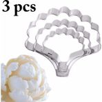 Pengfushop4 3 Adet Tarzı Paslanmaz Çelik Fondan Kesici Karanfil Petal Kurabiye Kesici Fondan Kalıp Çiçek Şekli Kek Kalıbı Dıy Şeker Bisküvi Kalıp (Yurt Dışından) - Fırın tepsisi - Renkli