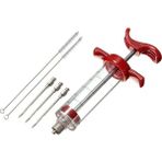 Pengfushop4 3 Iğne 2 Fırça Stili 3 Paslanmaz Çelik Iğneler Baharat Şırınga Seti Barbekü Et Lezzet Enjektörü Kithen Pişirme Sosu Marine I Aksesuarları (Yurt Dışından) - Et ve Kümes Hayvanları Araçları - Renkli