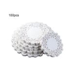 Pengfushop4 3,5 Inç Tarzı Inç Çok Boyutlu Yuvarlak Kalp Kağıt Dantel Masa Dantelleri Beyaz Dekoratif Sofra Servis Altlıkları Kağıt Mat (Yurt Dışından) - Fırın tepsisi - Renkli