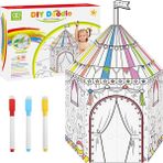 Pengfushop4 5 Stili Yazın Dıy Büyük Karton Boyama Yaratıcı El Sanatları Oyun Evi Projesi Birleştirin ve Boya Eğitici Oyuncaklar Çocuklar Için 2.2 T Boyunda Yaş (Yurt Dışından)