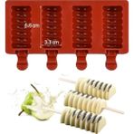 Pengfushop4 6.6x3.3 Stili 3 Boyutlu Silikon Dondurma Kalıbı Popsicle Kalıpları Dıy Ev Yapımı Dondurucu Meyve Suyu Buz Pop Kalıp Kapaklı Yaz Çocuklar Için Çubukları (Yurt Dışından) - Dondurma Aracı - Renkli