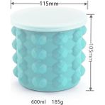 Pengfushop4 600ML Tarzı Silikon Buz Küpü Makinesi Buz Küpü Kalıp Tepsisi Taşınabilir Kova Şarap Buz Soğutucu Bira Dolabı Mutfak Aletleri Içme Viski Dondurma (Yurt Dışından) - Dondurma Aracı - Renkli