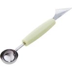 Pengfushop4 Açık Yeşil Stil Çift Kafa Paslanmaz Çelik Meyve Oyma Bıçağı Karpuz Dondurma Kazıcı Çeşitler Kazma Kaşığı Mutfak Aksesuarları (Yurt Dışından) - Dondurma Aracı - Renkli