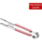 Pengfushop4 B 8 Inç Pembe Tarzı Glowworm Altın Paslanmaz Çelik Gıda Maşası Kaymaz Servis Maşası Barbekü Et Salatası Ekmek Mutfak Aksesuarları Pişirme Gereçleri (Yurt Dışından)