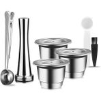 Pengfushop4 Çoklu Stil Icafilas Yeniden Kullanılabilir Kahve Kapsülü Nespresso Paslanmaz Çelik Espresso Kahve Filtreleri Essenza M & Inissia D40 Maker Pod (Yurt Dışından) - Kahve Eşyaları