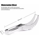Pengfushop4 Karpuz Dilimleme Kesici Paslanmaz Çelik Bıçak Tart Meyve Sebze Araçları Kolay Kesici Ideal Kesici Mutfak Sebze Araçları (Yurt Dışından) - Meyve ve sebze araçları - Renkli