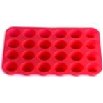 Pengfushop4 Kırmızı Stil Mini Muff Delikli Silikon Yuvarlak Kalıp Dıy Cupcake Kurabiye Fondan Fırın Tepsisi Yapışmaz Puding Buğulanmış Kek Kalıbı Pişirme Aracı (Yurt Dışından) - Renkli