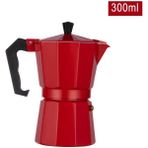Pengfushop4 KIRMIZI300ML Tarzı Guret ml Kahve Makinesi Italyan Mocha Cezve Alüminyum Mocha Espresso Percolator Pot Kahve Kettle Cafe Araçları (Yurt Dışından) - Kahve Eşyaları